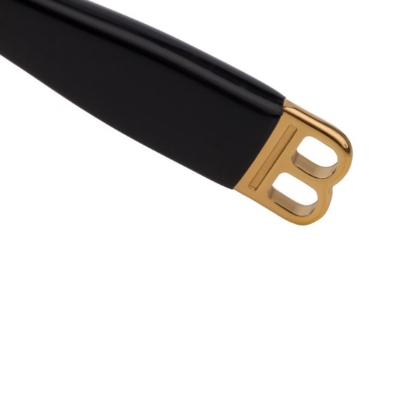 Balmain X Akoni Black & Gold Edition Square O.R. Sunglasses Frames 59.16 140 NEW - Picture 12 of 13